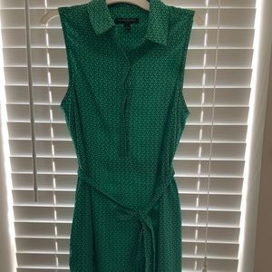 Banana Republic Dress Green & White